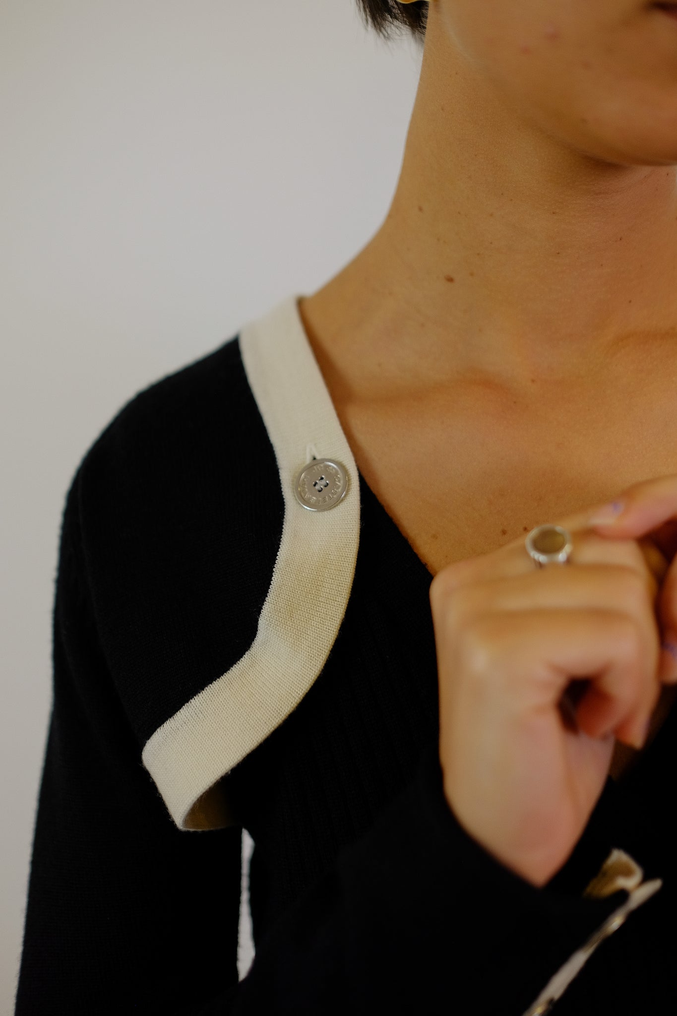 JC DE CASTELBAJAC MODULAR KNIT SET IN BLACK WITH OPTIONAL SHRUG