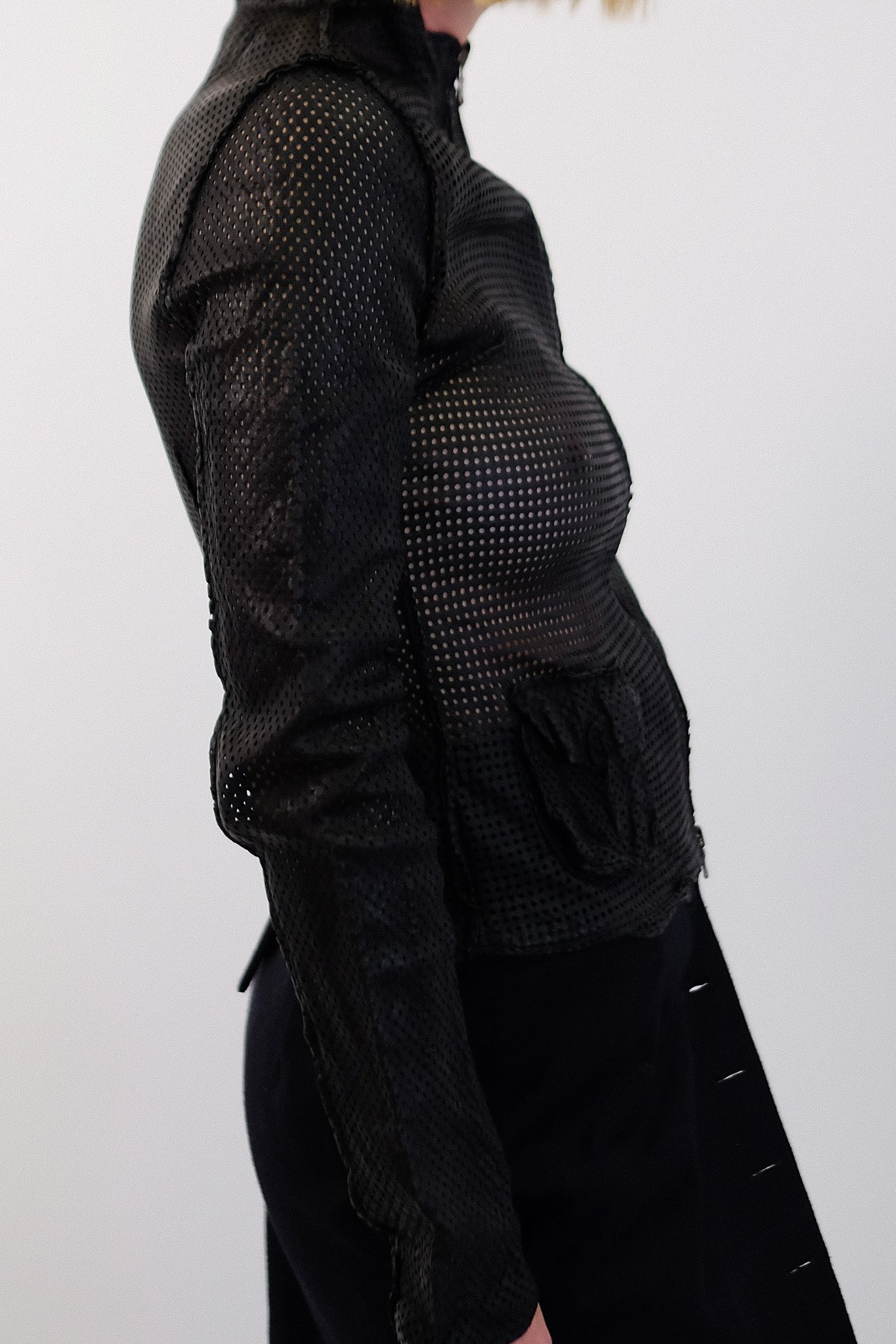 IMPERIAL PERFORATED LEATHER JACKET