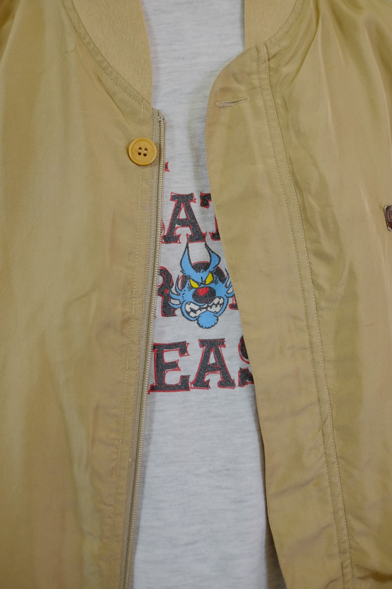 SILK BOMBER JACKET IN TAUPE