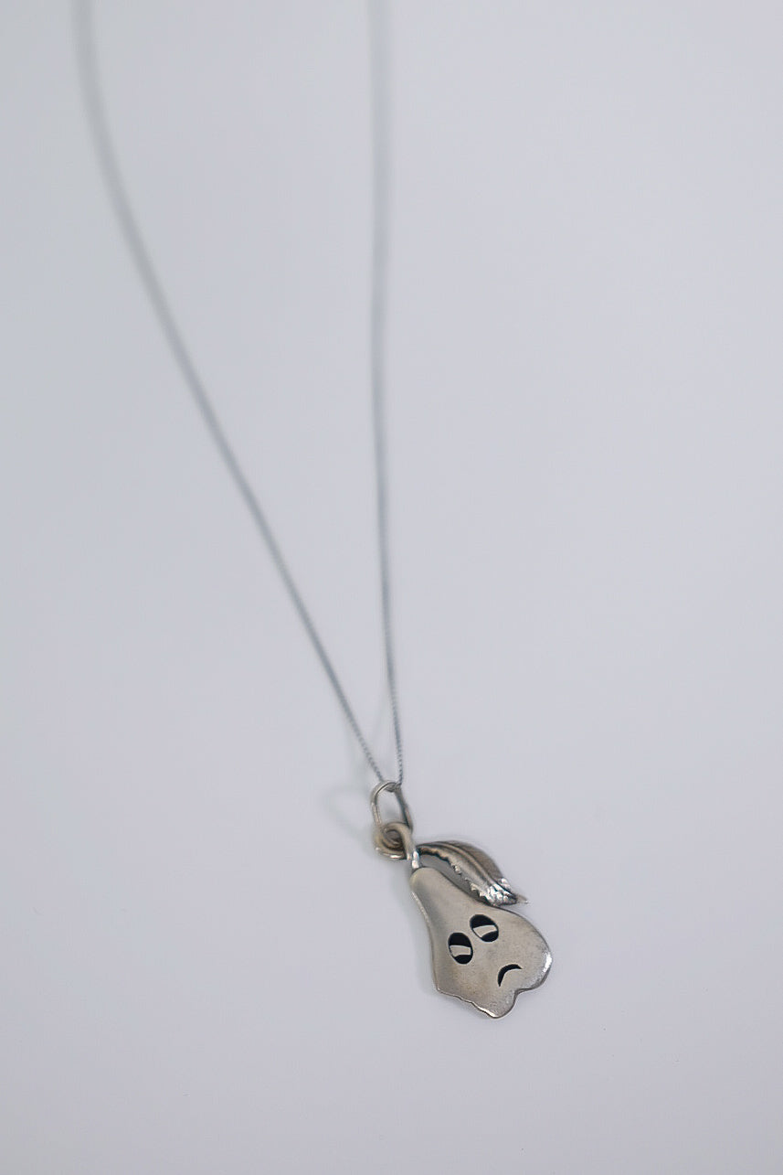 SAD EATEN PEAR 925 NECKLACE