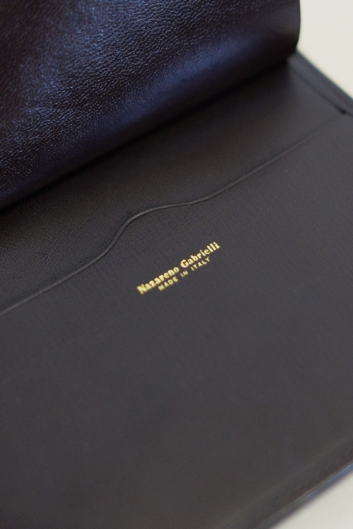 NAZARENO GABRIELLI DEADSTOCK LEATHER WALLET IN CHOCOLATE BROWN