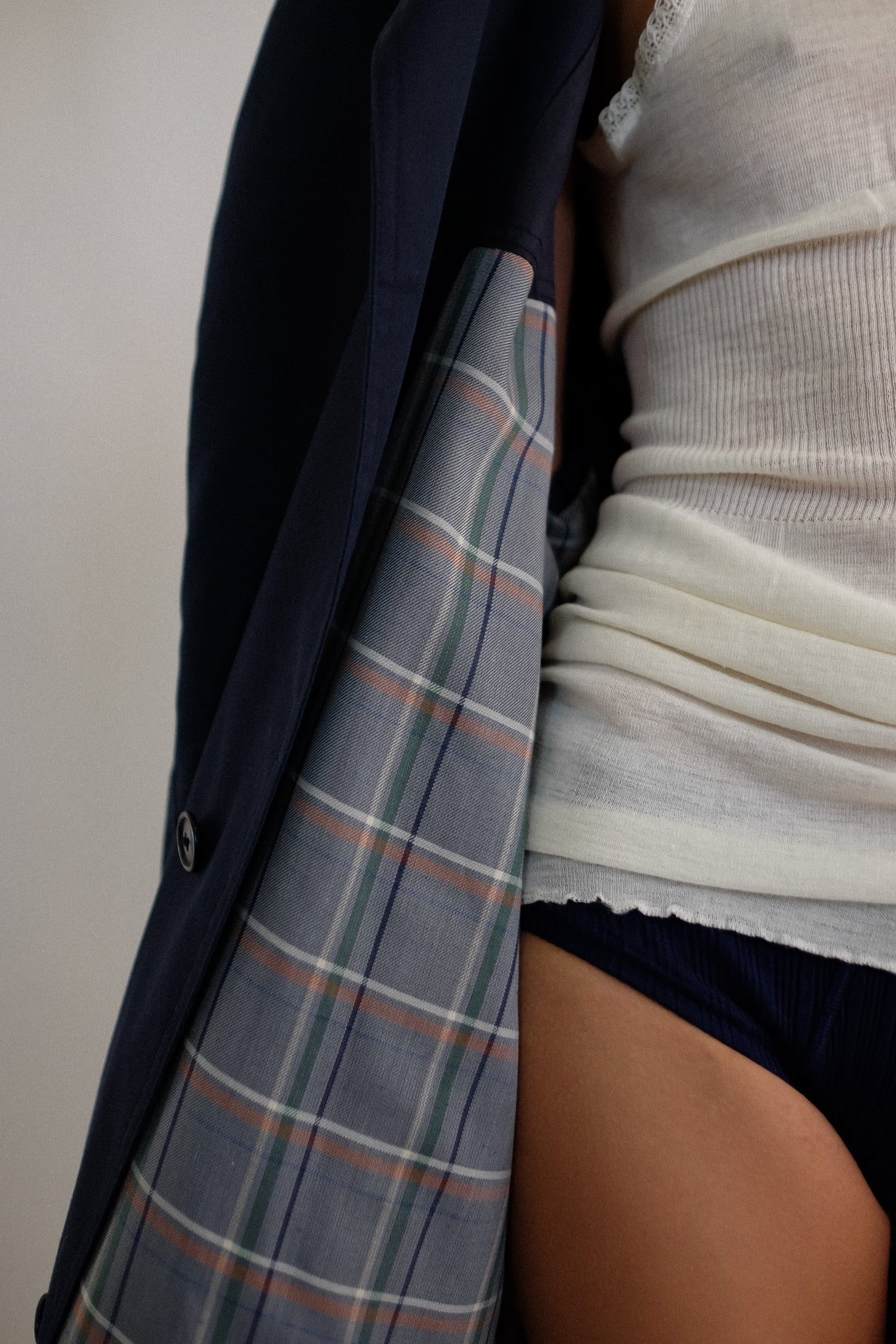 OTT &  HEINEMANN VINTAGE TRENCH IN NAVY