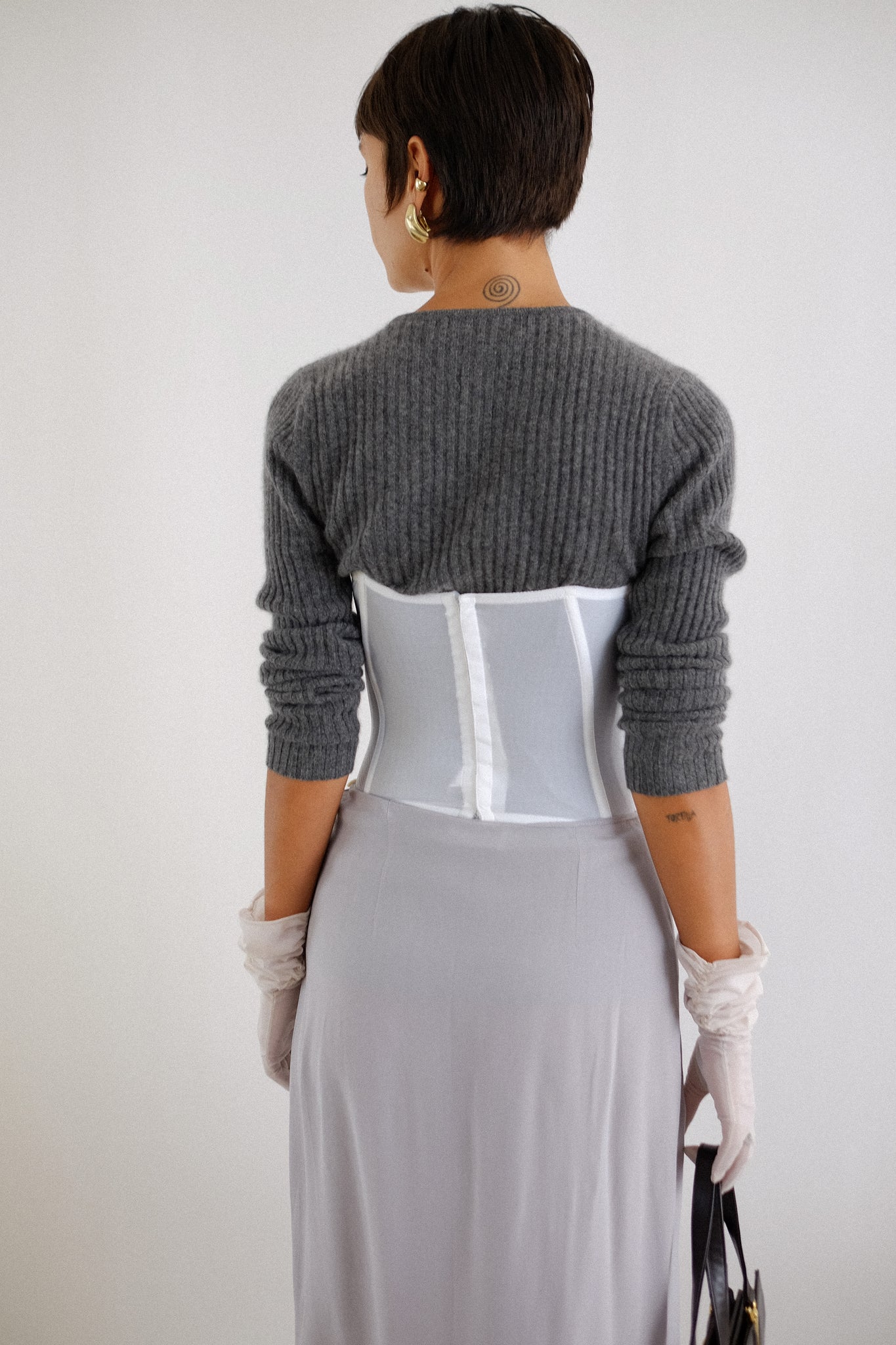 LIGHT RIB LONGSLEEVE TOP IN PURE CASHMERE