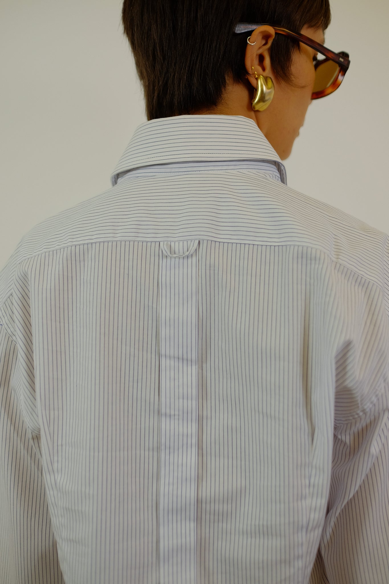 DOLCE AND GABBANA BLUE STRIPE SHIRT