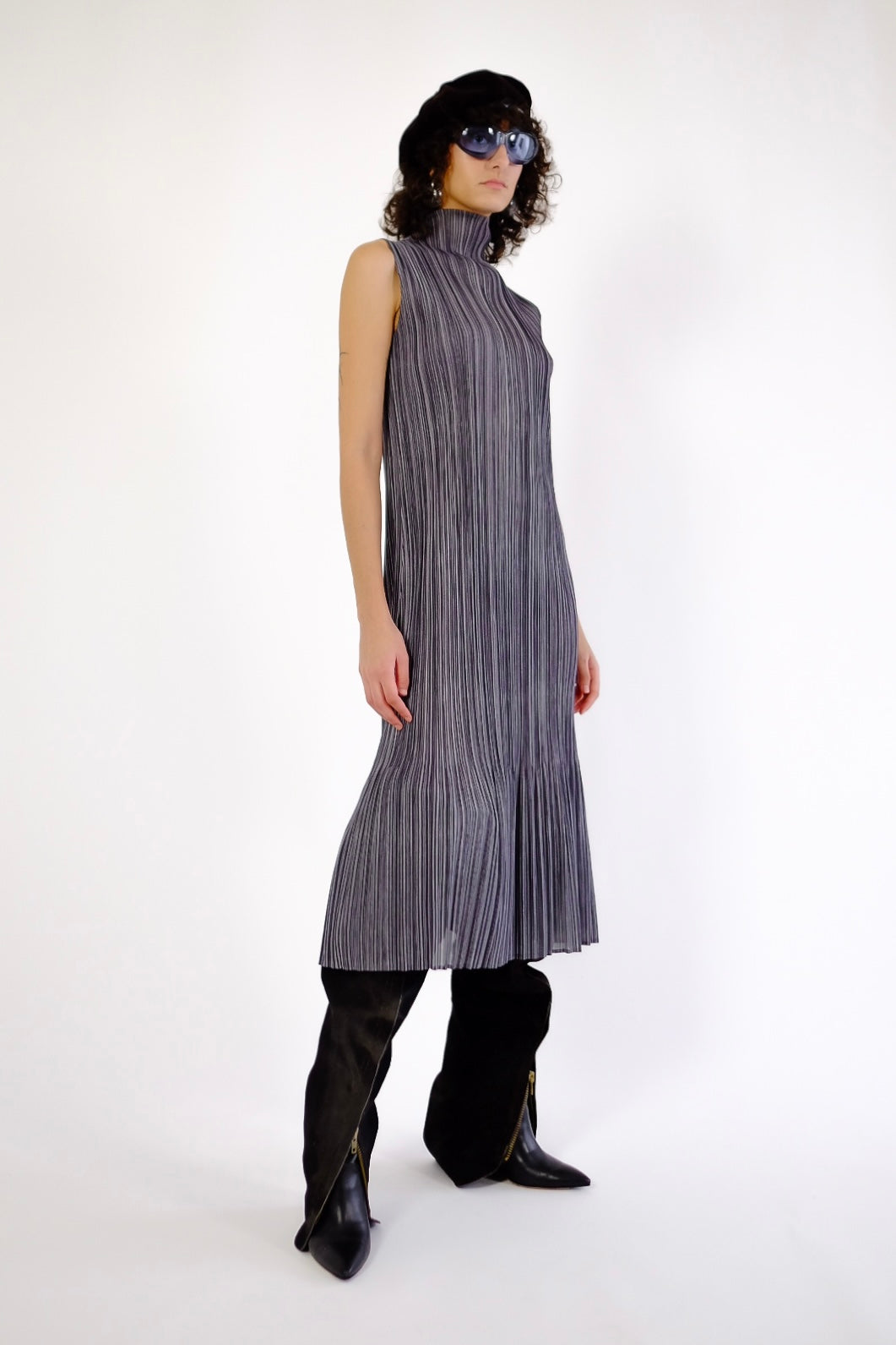 ISSEY MIYAKE PRINTED PLEATS PLEASE DRESS