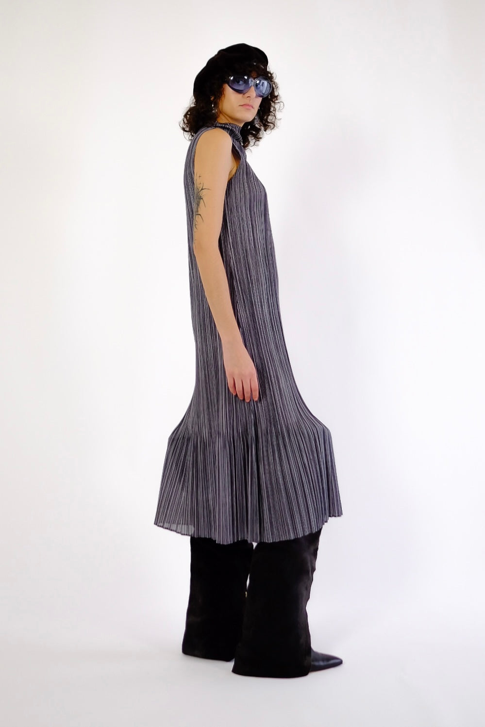 ISSEY MIYAKE PRINTED PLEATS PLEASE DRESS