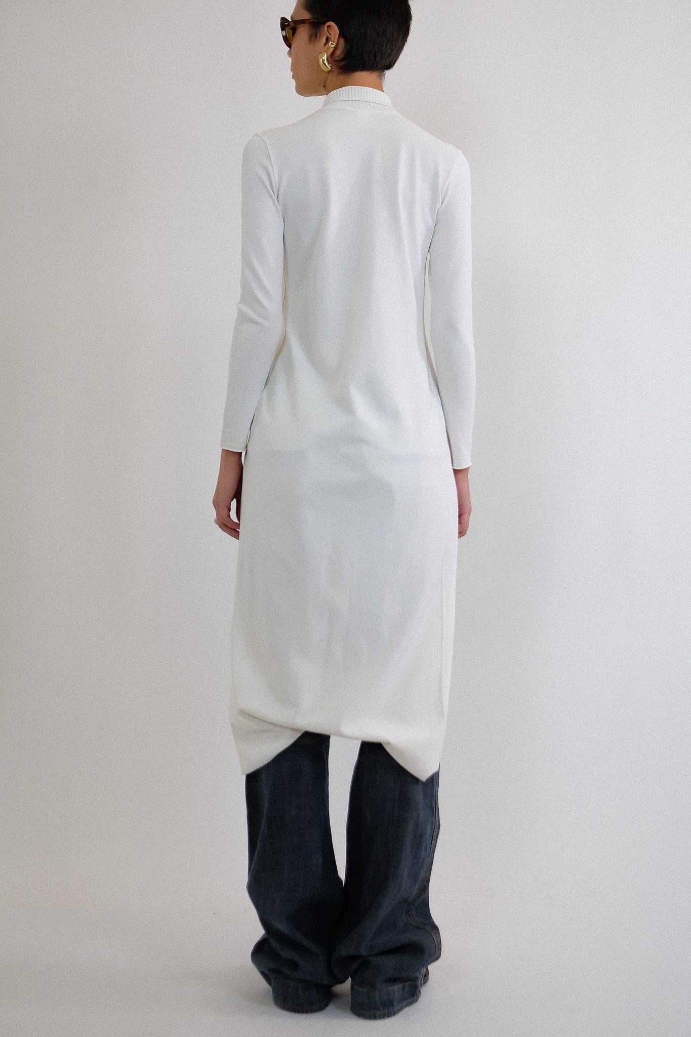 LIVIANA CONTI MAXI CARDIGAN IN WHITE