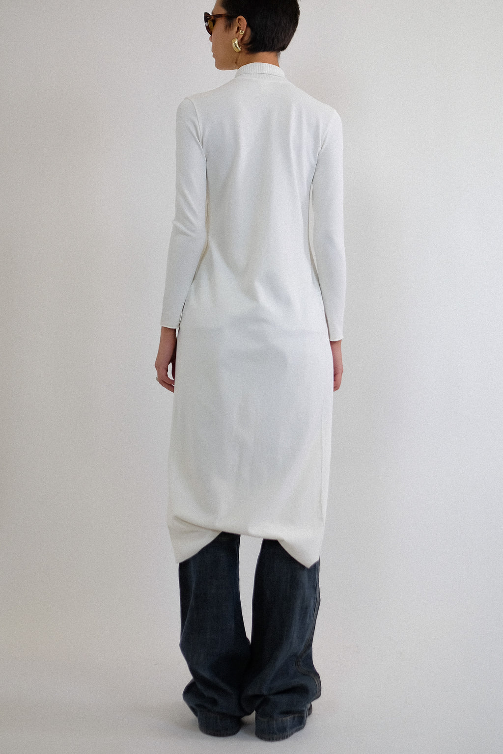 LIVIANA CONTI MAXI CARDIGAN IN WHITE