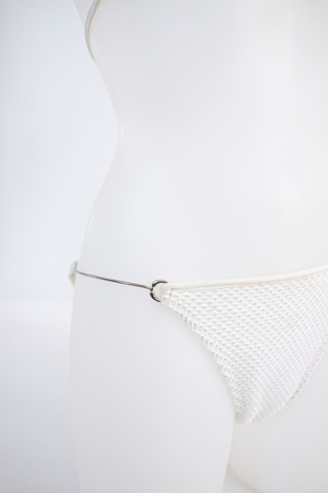 MISS BIKINI MESH KINI IN WHITE