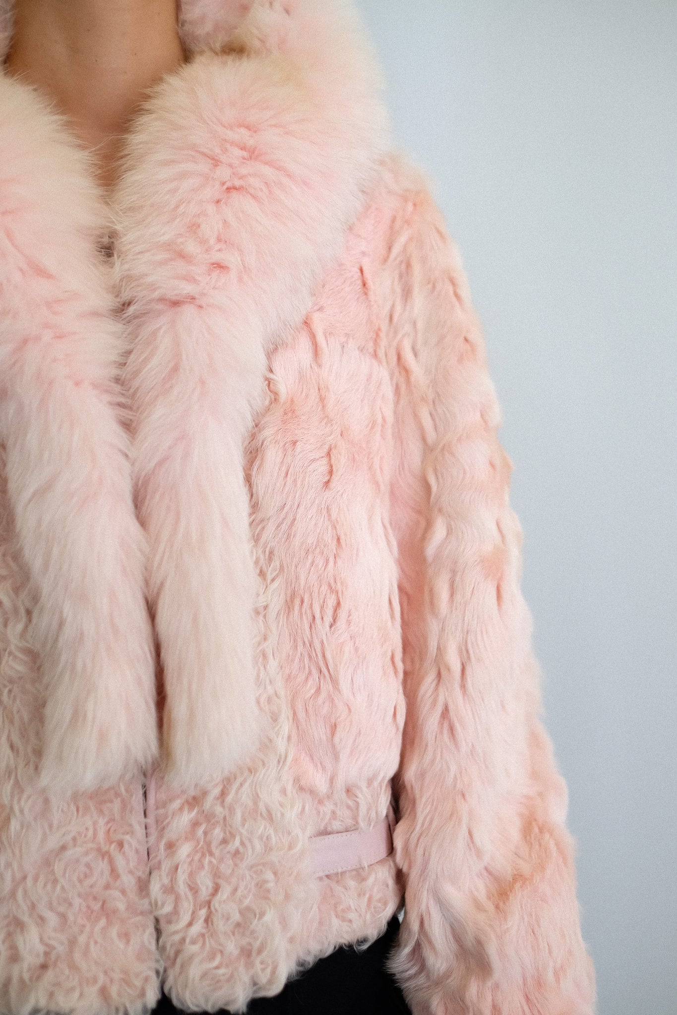 FUR JACKET IN PINK