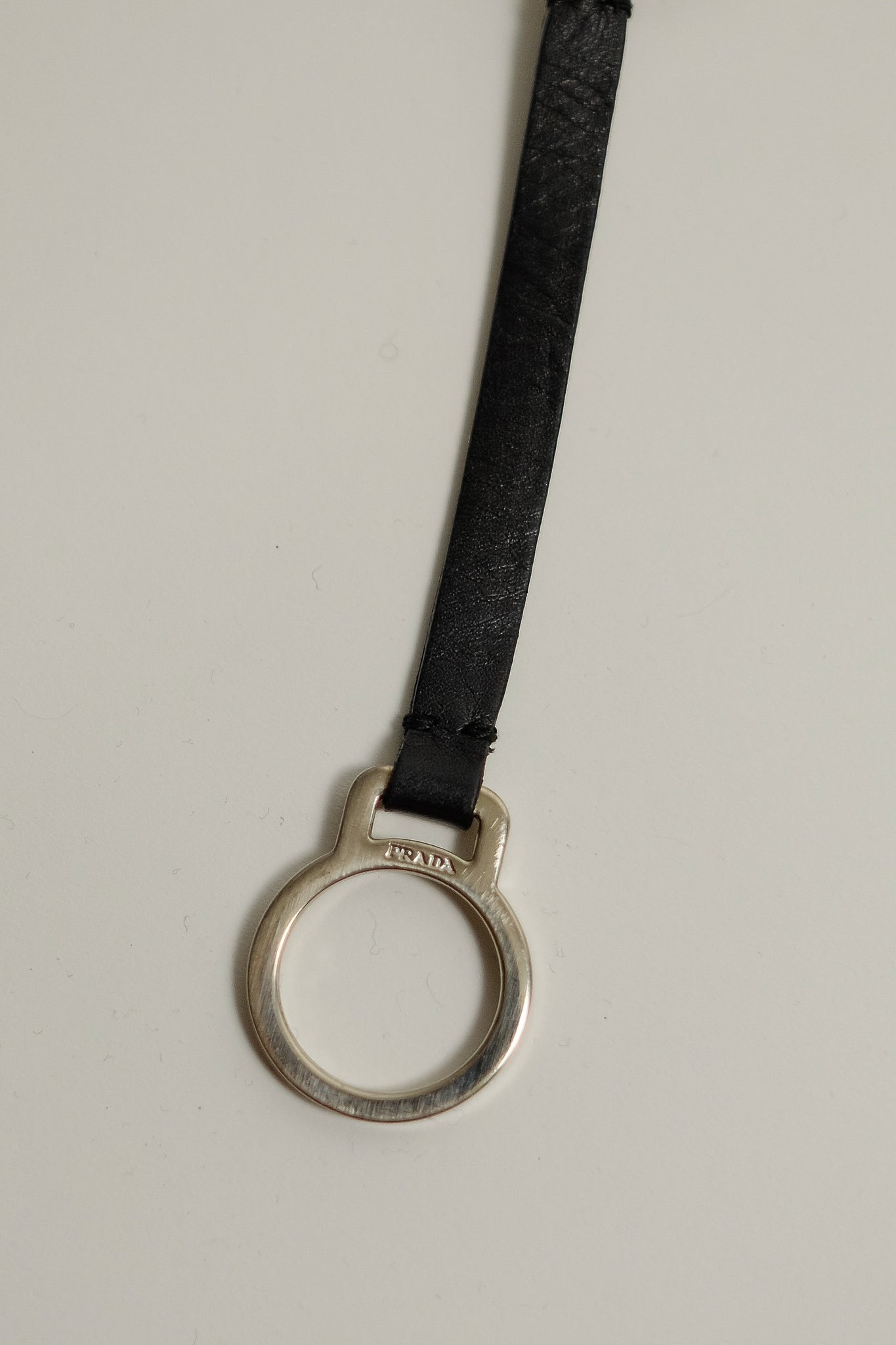 PRADA SKINNY CLIP UTILITY BELT IN BLACK LEATHER