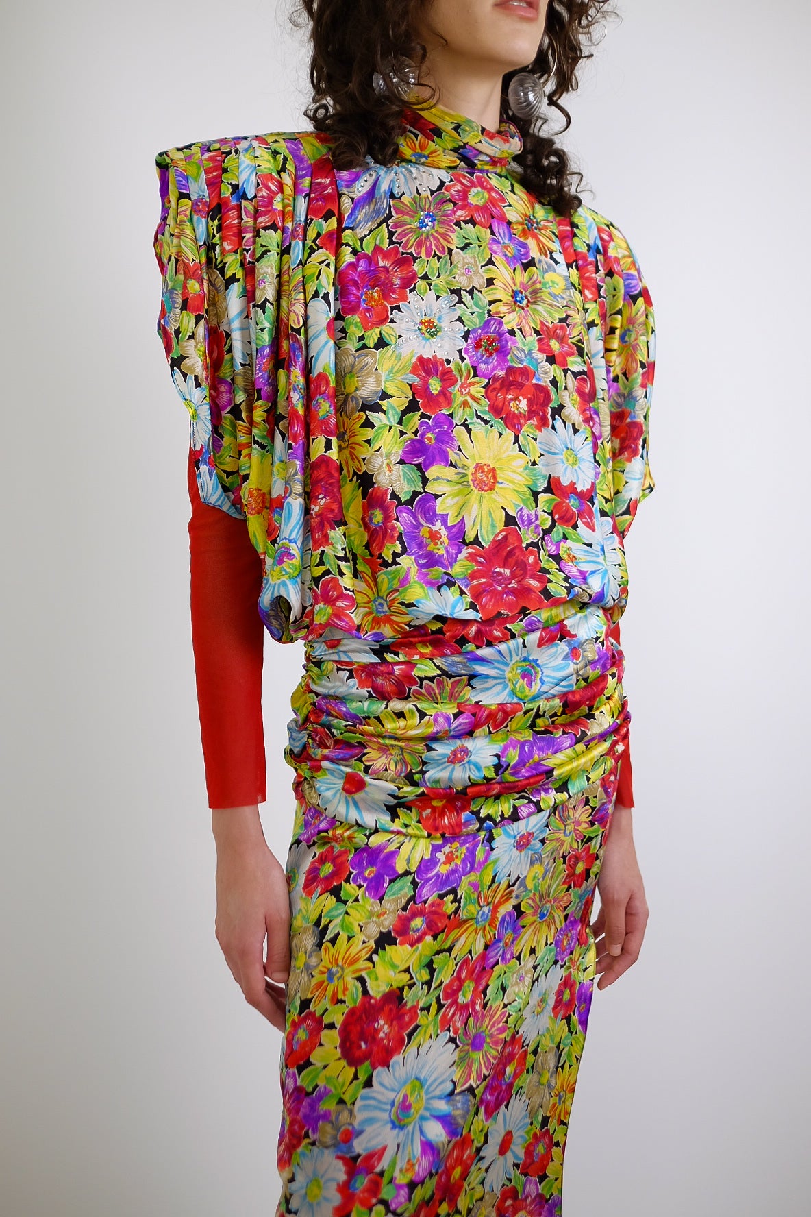 BLUMARINE SILK DRESS - 1980S