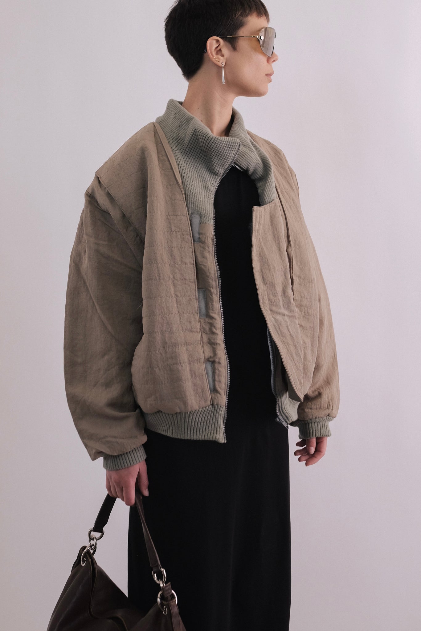 MARTINS PADDED MENSWEAR JACKET IN KHAKI