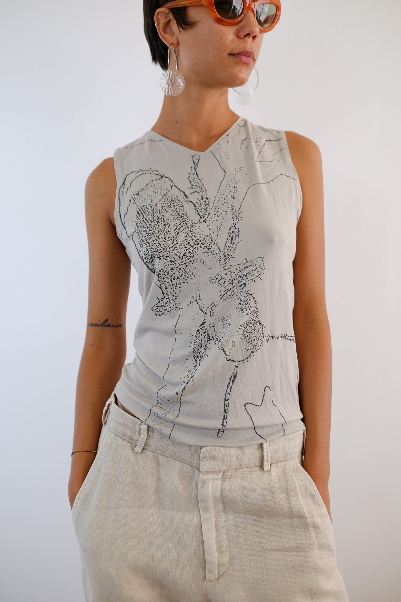 GIORGIO ARMANI BUG PRINT TANK