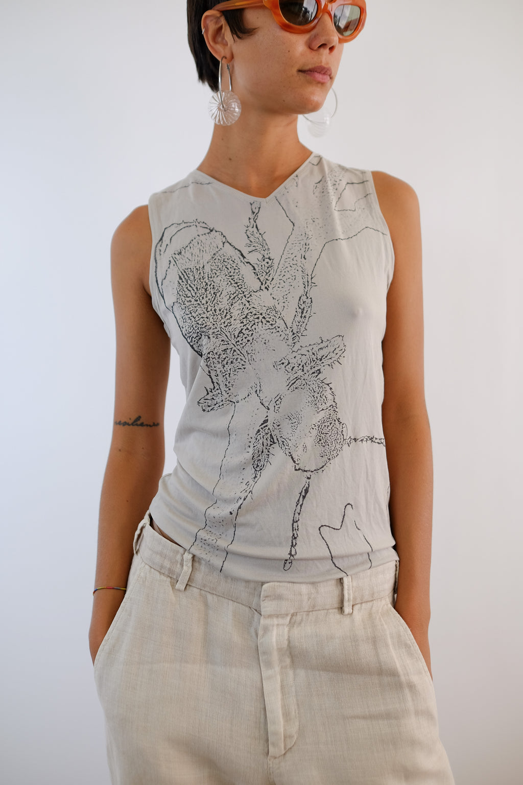 GIORGIO ARMANI BUG PRINT TANK