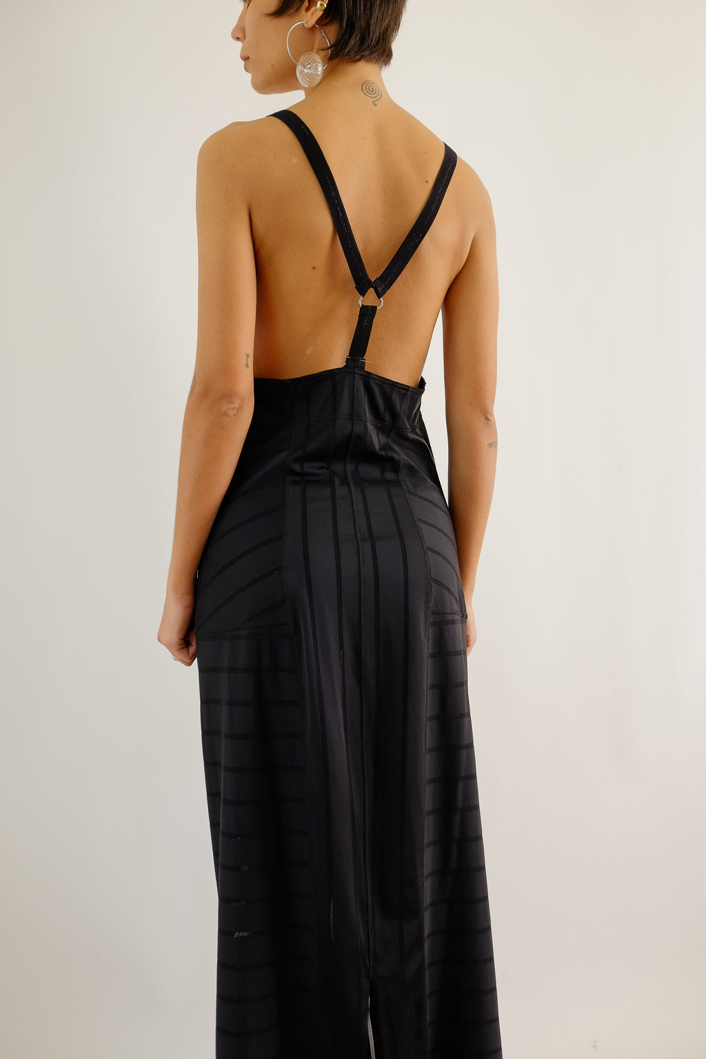 MARITHE FRANCOIS GIRBAUD MAXI DRESS IN BLACK