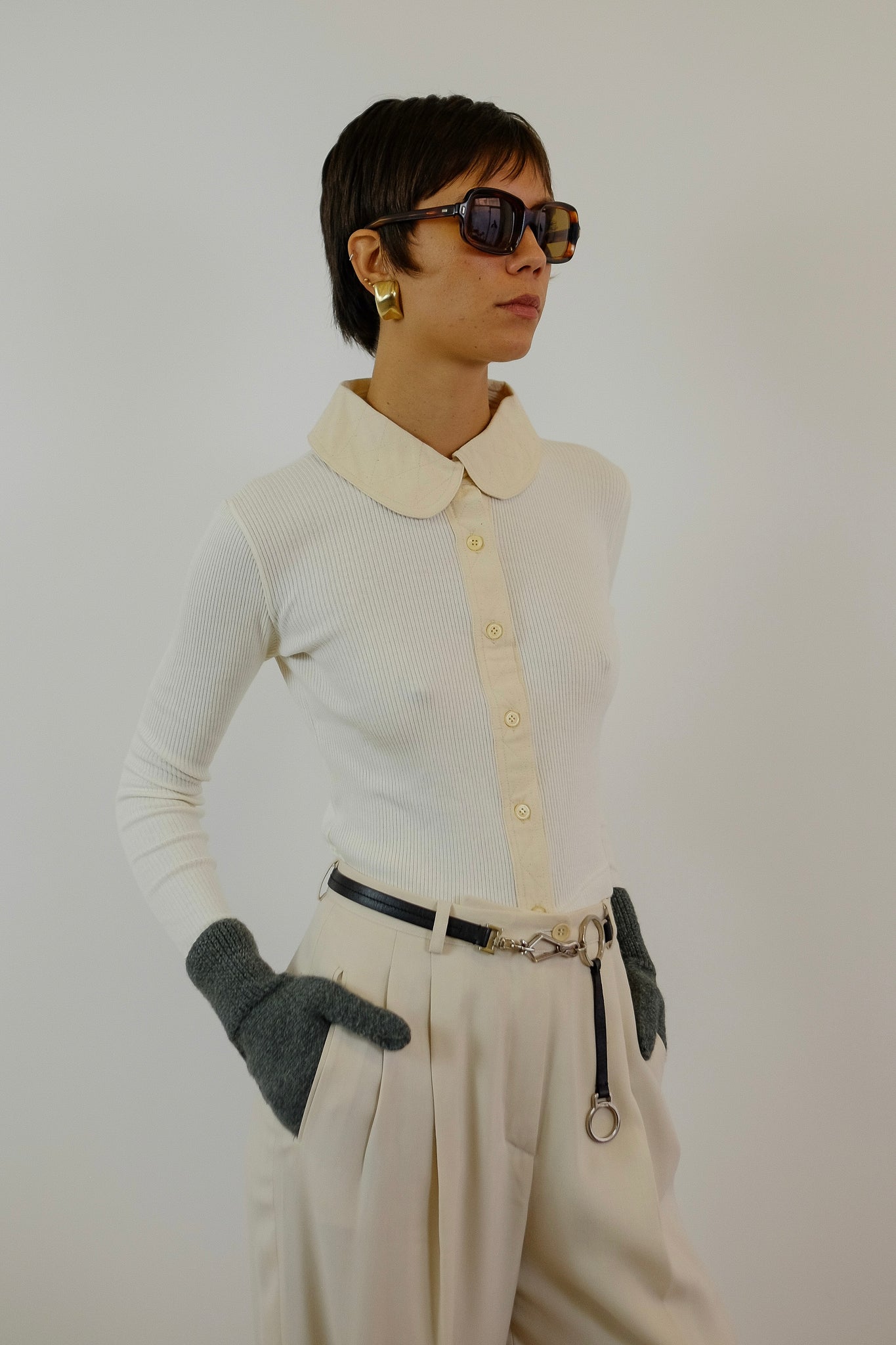 DEADSTOCK 70S RIB & CANVAS TOP - AVAILABLE IN WHITE & BLACK