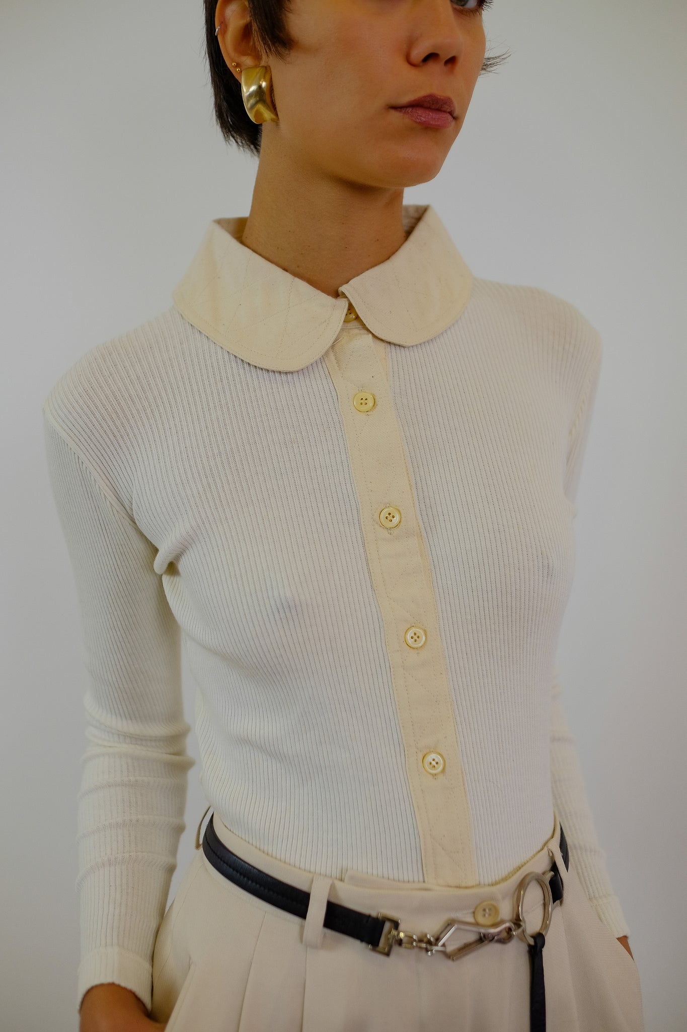 DEADSTOCK 70S RIB & CANVAS TOP - AVAILABLE IN WHITE & BLACK