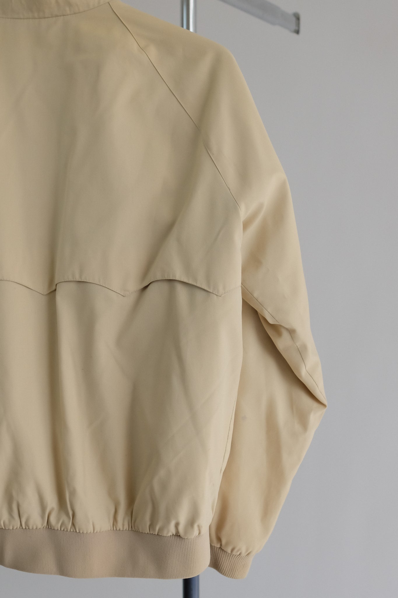 1980S CARRERA UOMO NUMBER BOMBER JACKET IN BEIGE