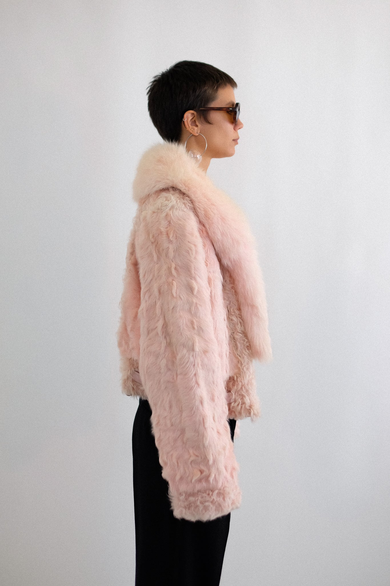 FUR JACKET IN PINK