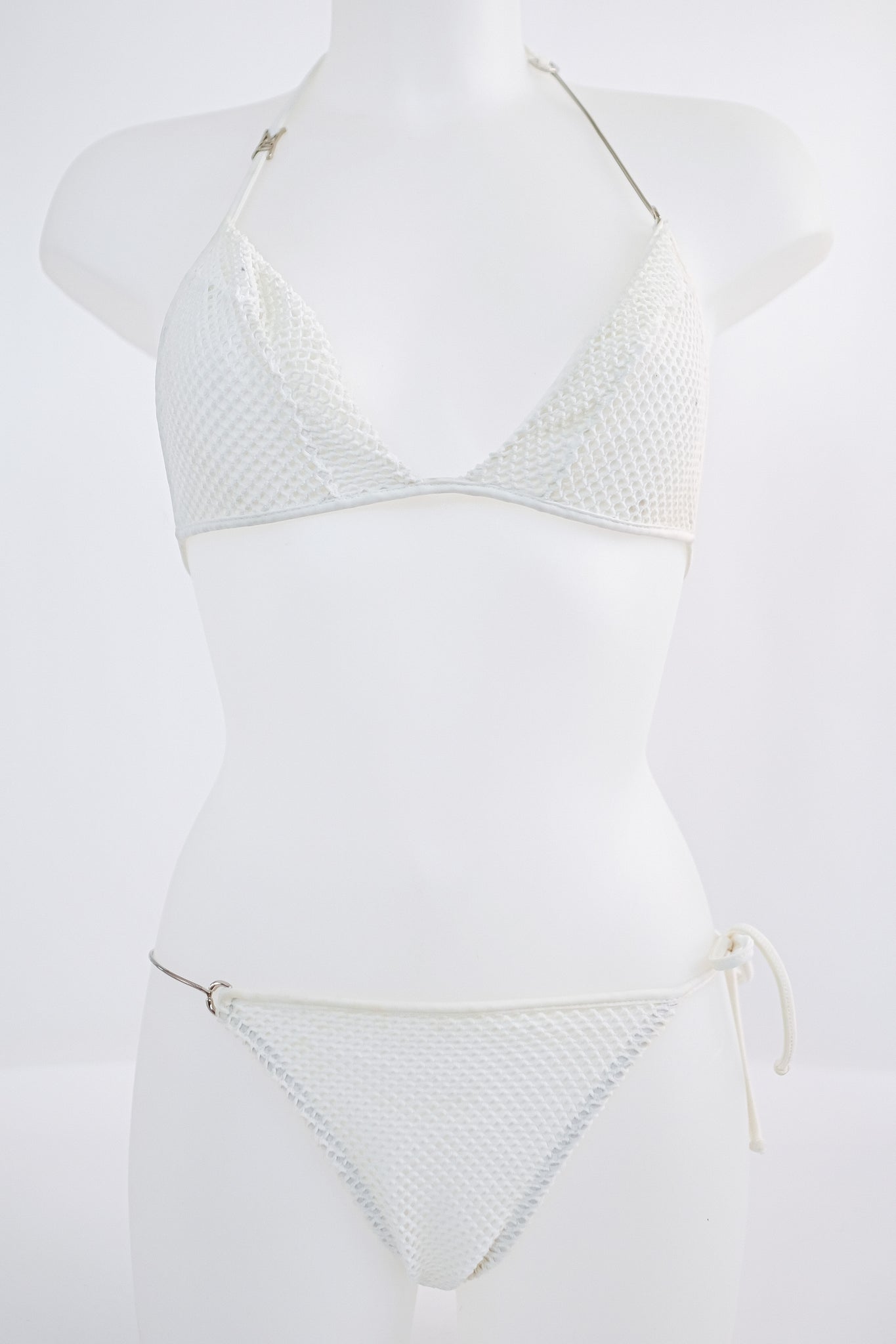 MISS BIKINI MESH KINI IN WHITE