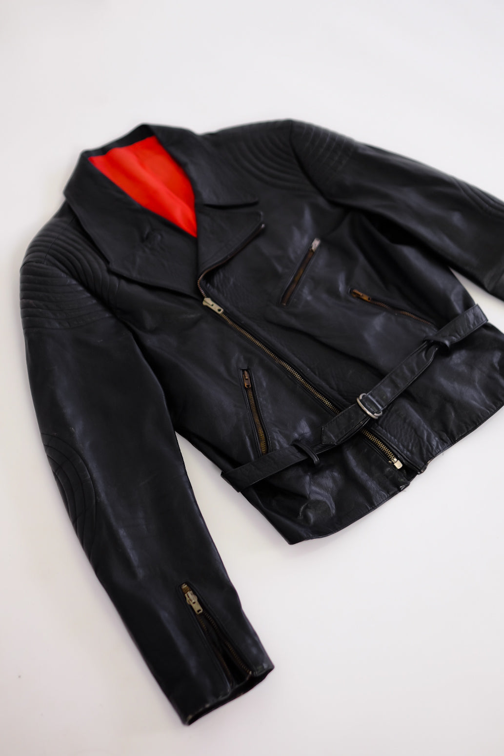 LEATHER QUILTED MOTO JACKET