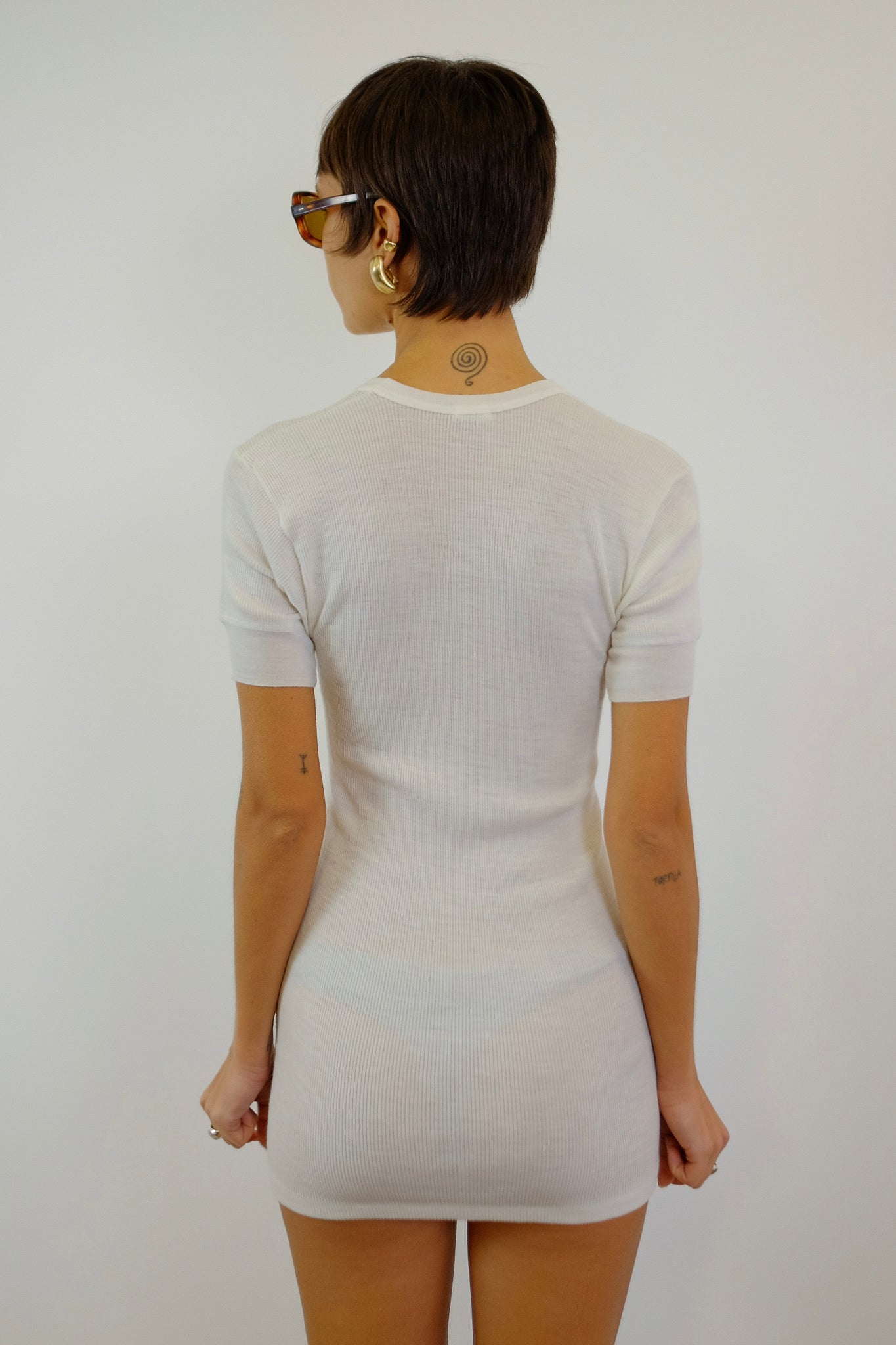 LIABEL VINTAGE BASIC RIBBED T-DRESS