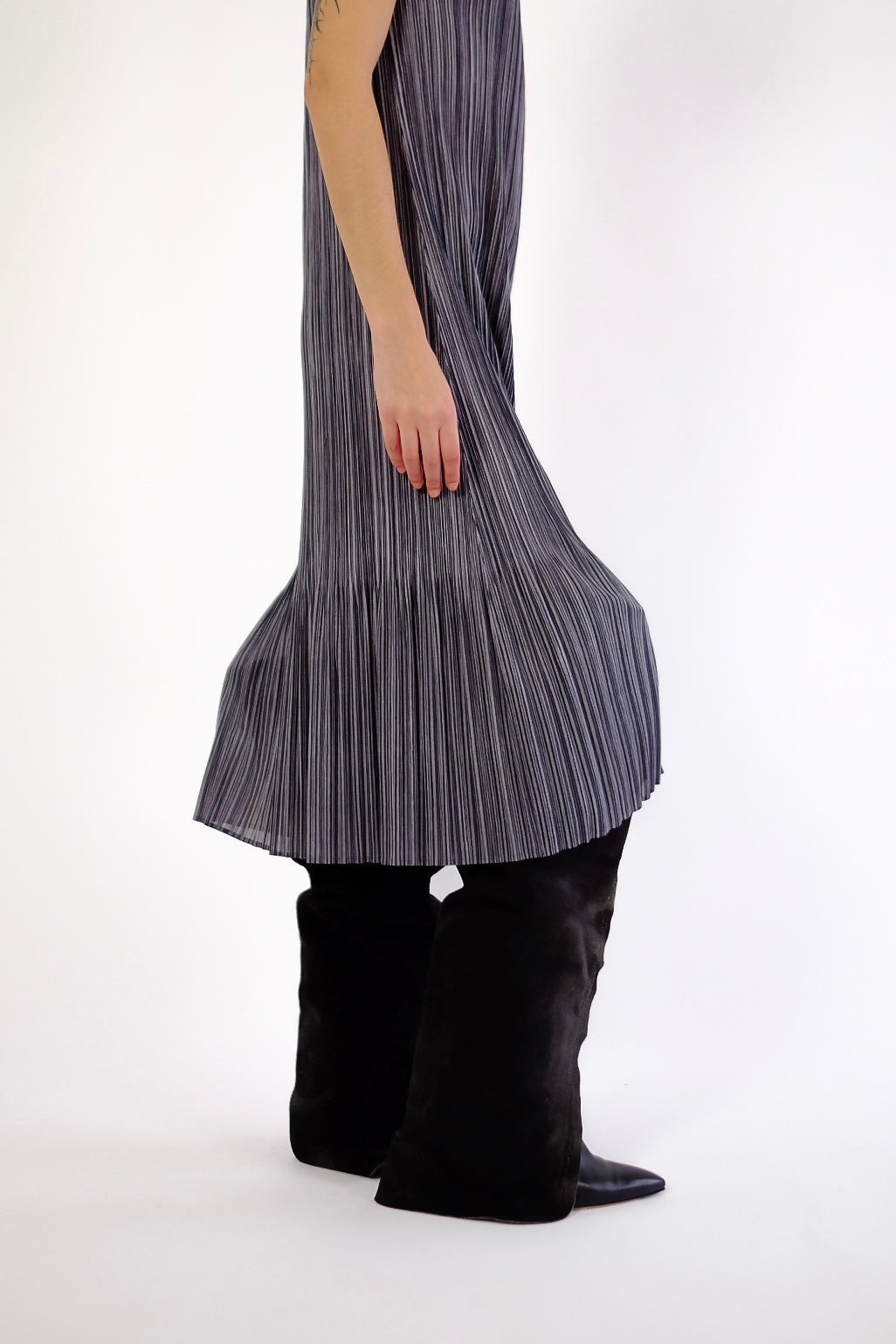 ISSEY MIYAKE PRINTED PLEATS PLEASE DRESS