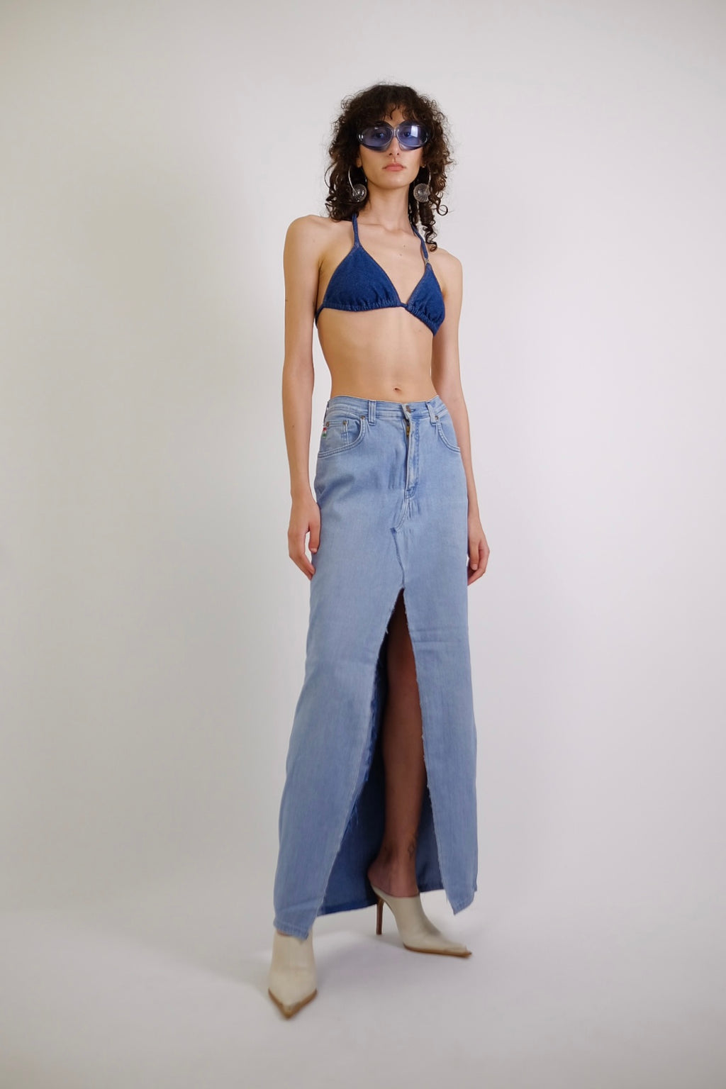 MOSCHINO REPURPOSED JEAN MAXI