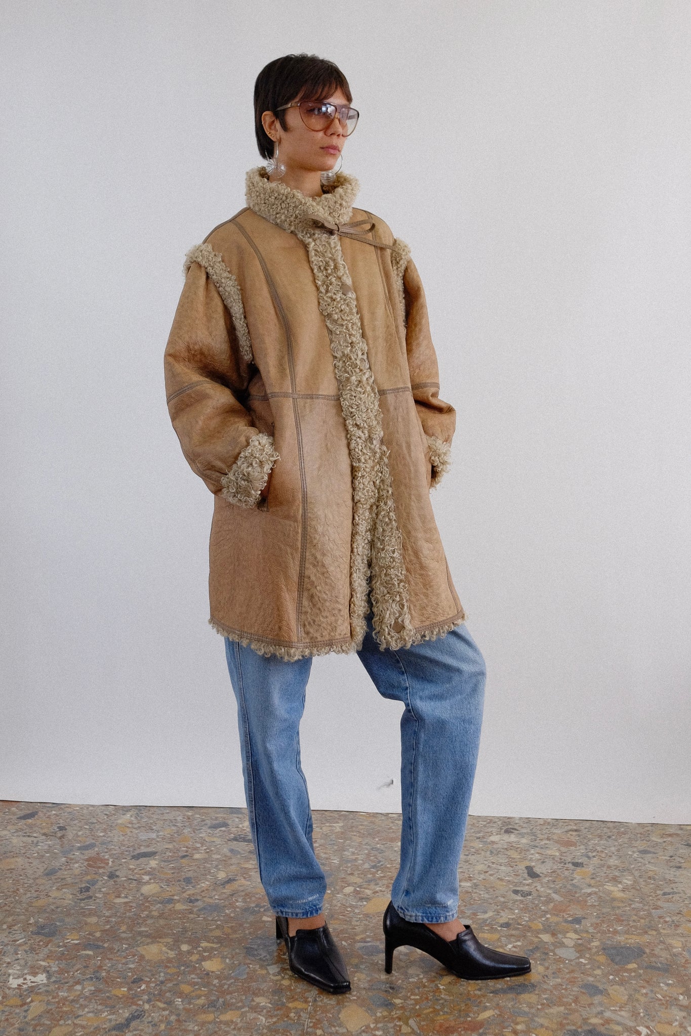 REVERSIBLE SHEARLING FUR COAT (ON HOLD)