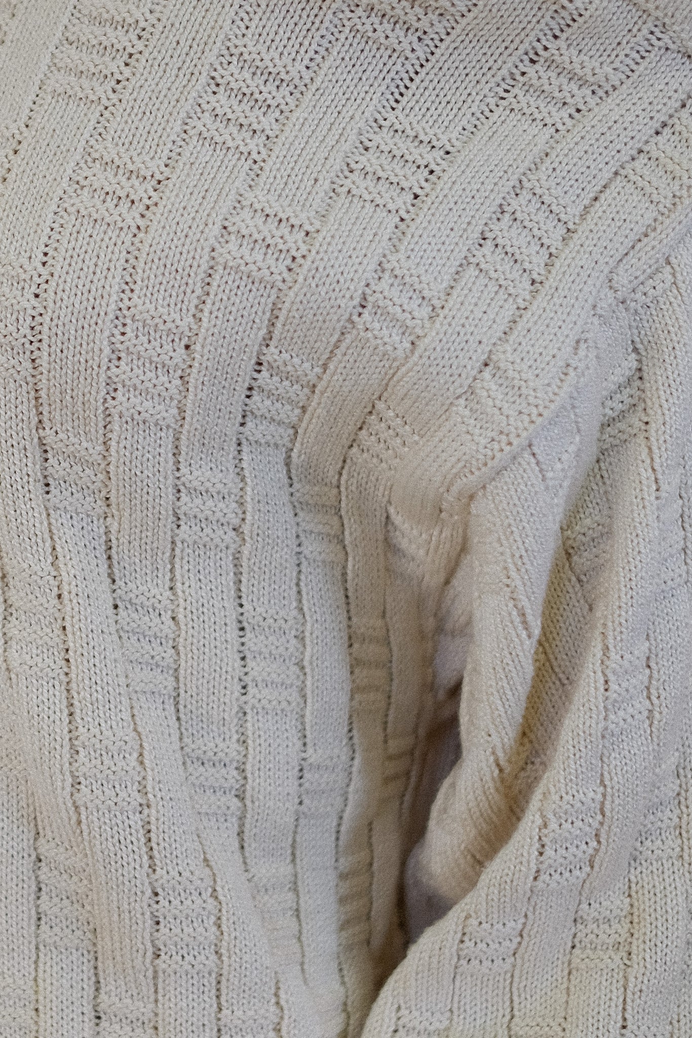 GUERRIERI ITALIAN COTTON KNIT IN CREAM WHITE