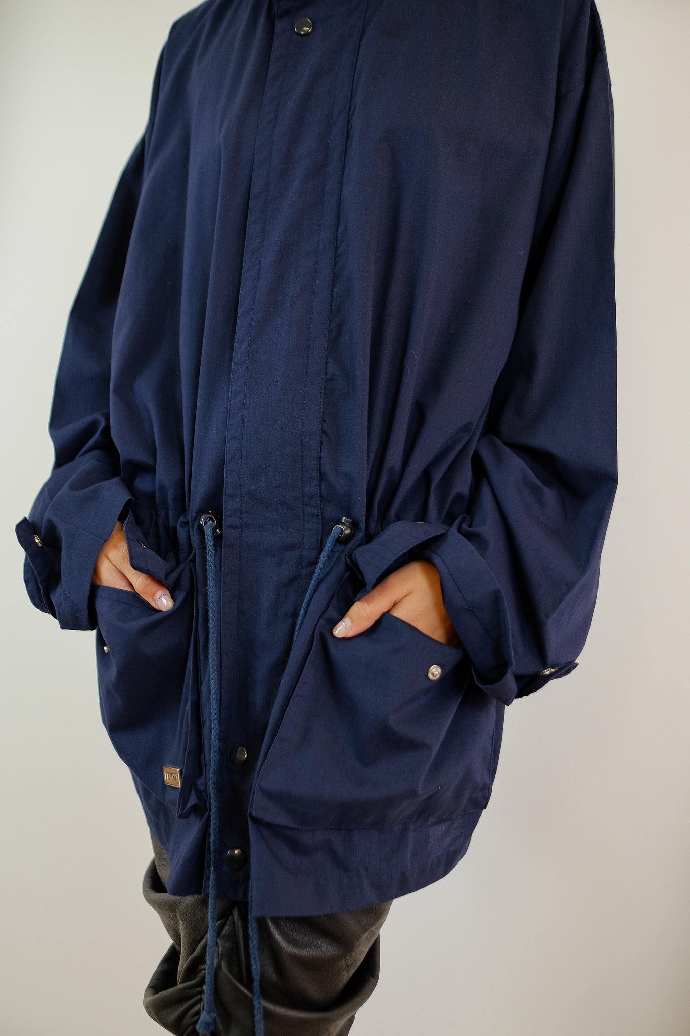 GIANFRANCO FERRE SINCH STORM JACKET IN NAVY