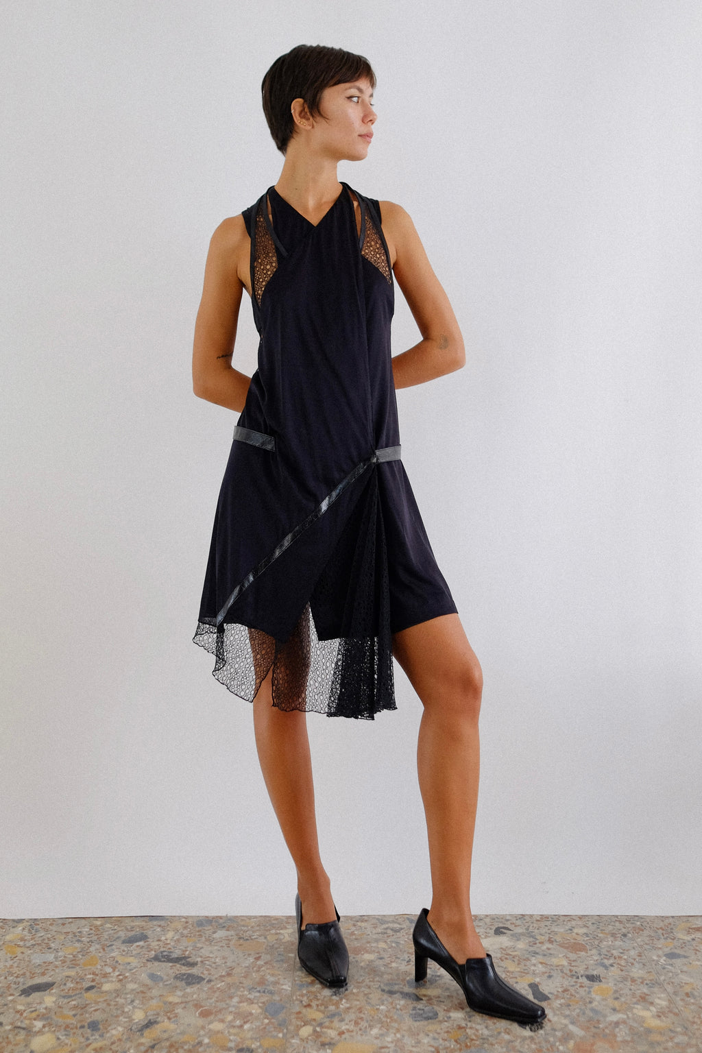 BALENCIAGA 2006 BY NICHOLAS GHESQUIERE DRESS IN BLACK