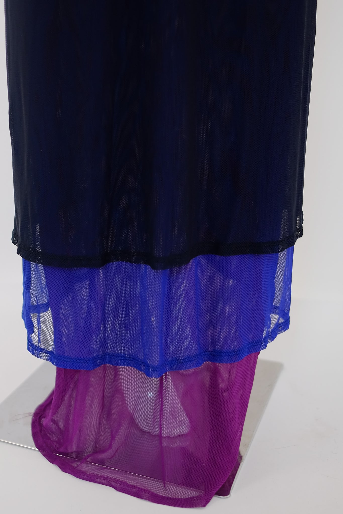 MOSCHINO TRIPLE TIERED MESH DRESS