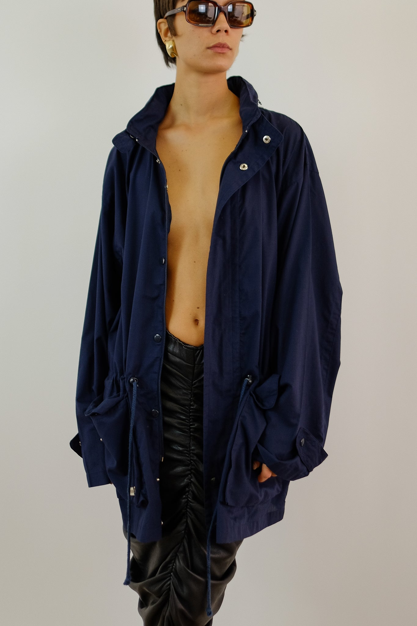 GIANFRANCO FERRE SINCH STORM JACKET IN NAVY