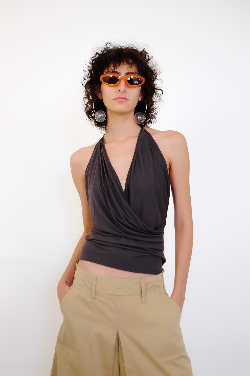 RICK OWENS DRAPED HALTER