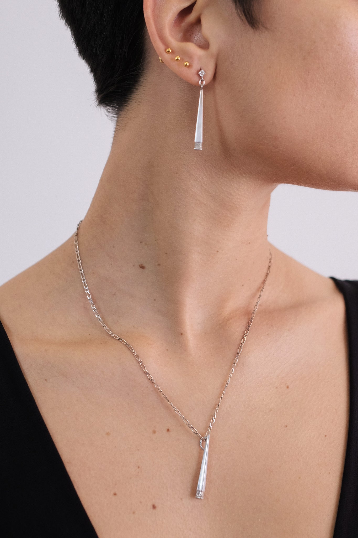 925 STERLING SILVER SET ATTRIBUTED TO GUY LAROCHE