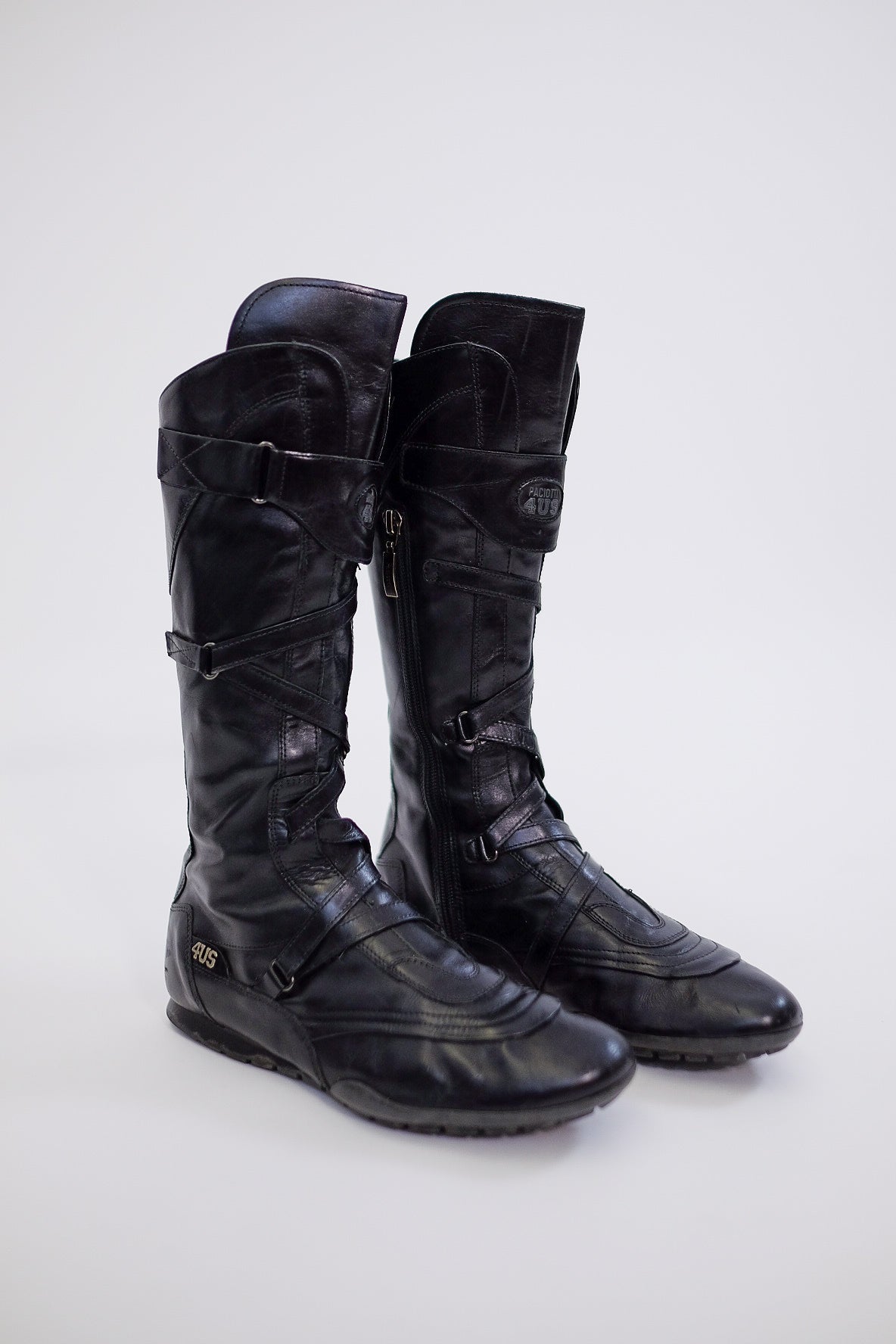 PACIOTTI CROSS STRAP MOTO BOOTS