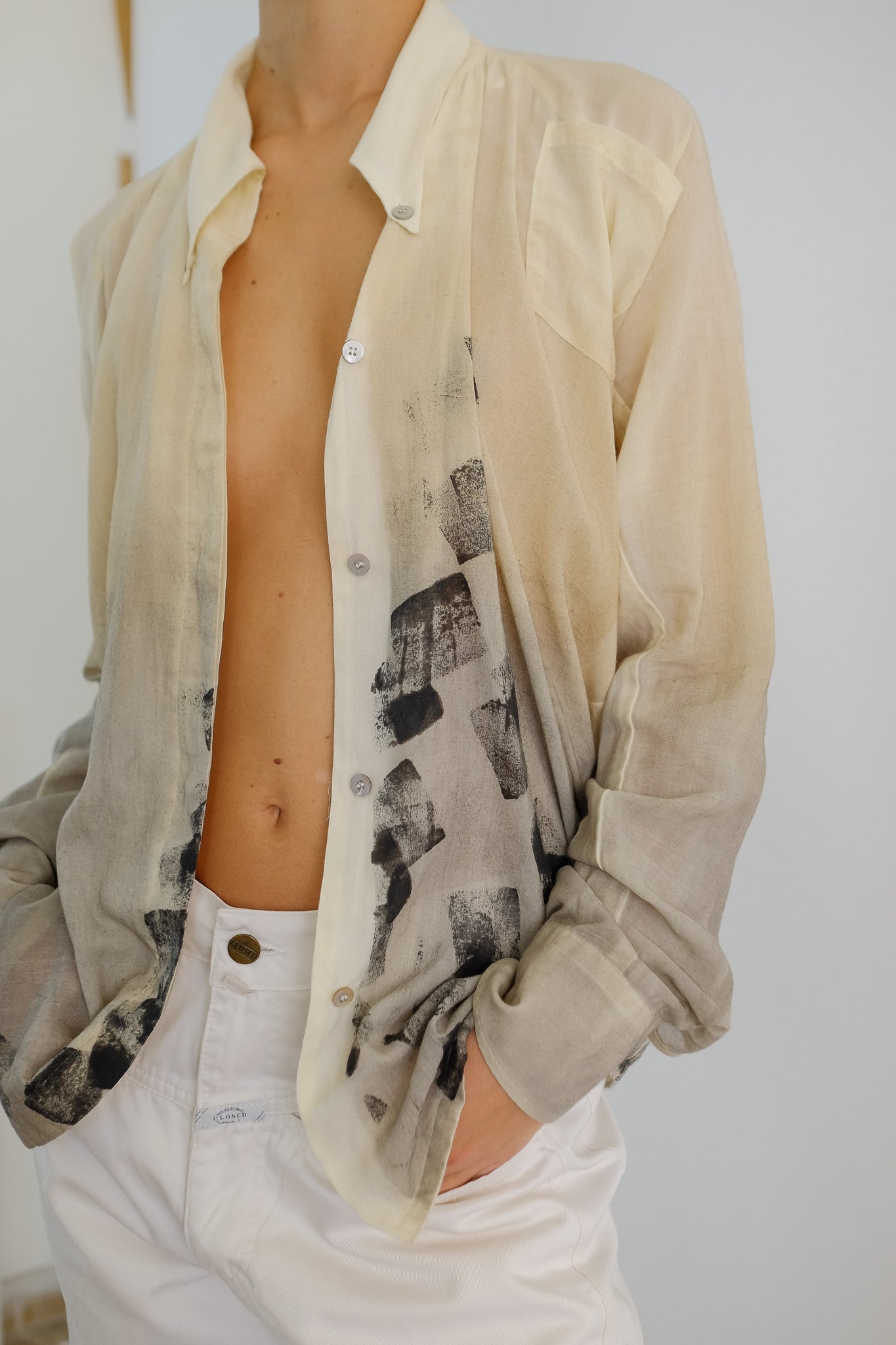 MALLONI PRINT SHIRT IN DEGRADÉ