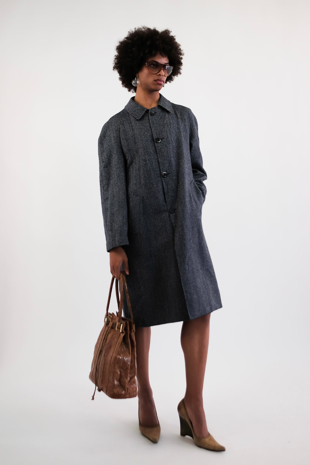 LIGHT REVERSIBLE HERRINGBONE TRENCH