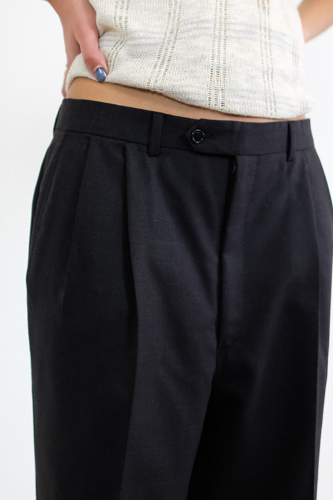 VALENTINO MENSWEAR PANTS IN CHARCOAL