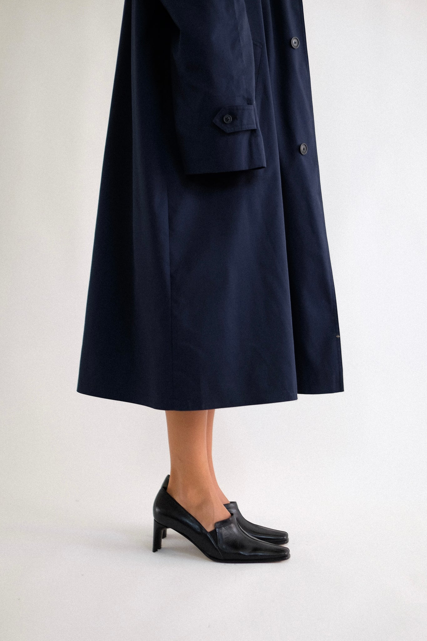 OTT &  HEINEMANN VINTAGE TRENCH IN NAVY