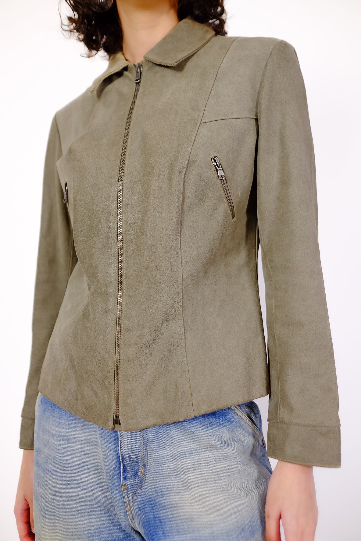 RAW SUEDE LEATHER JACKET