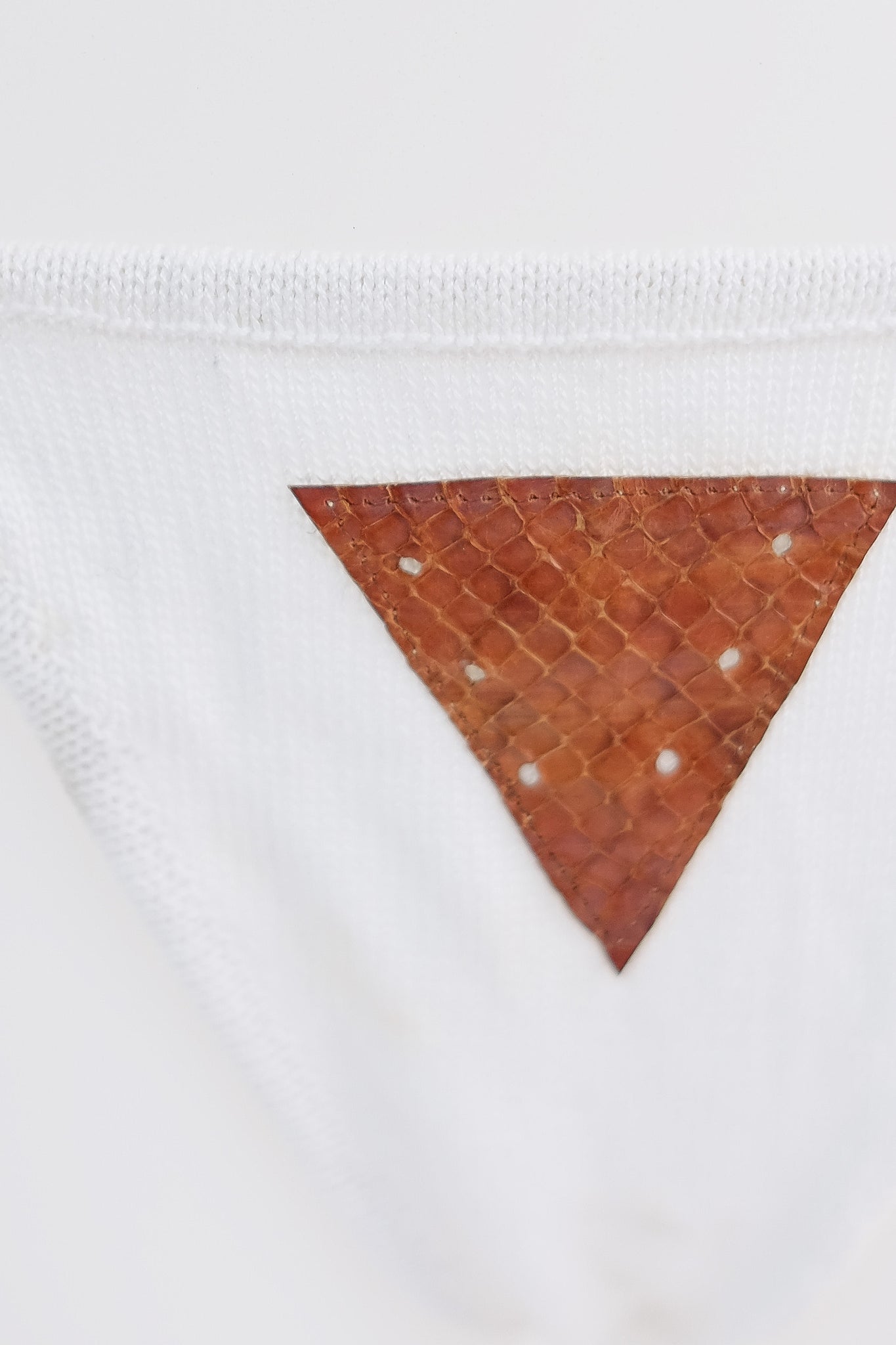 1980s SEMPLICE KNITTED BEACHWEAR WITH SNAKESKIN APPLIQUÉS