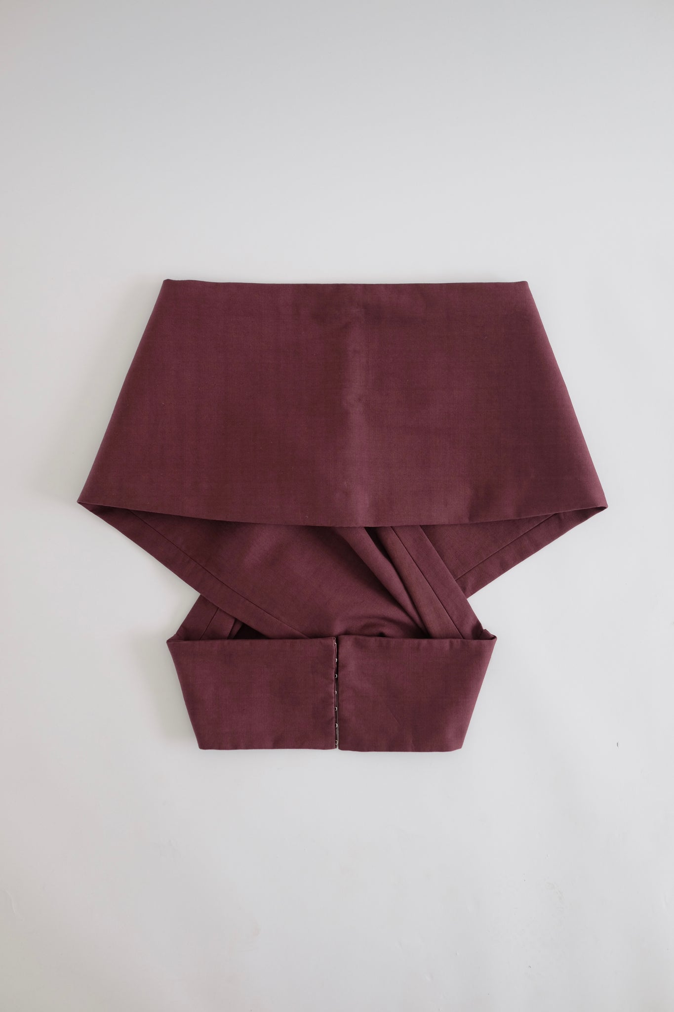 MIU MIU 2009 COLLECTION WRAP AROUND TOP IN BURGUNDY