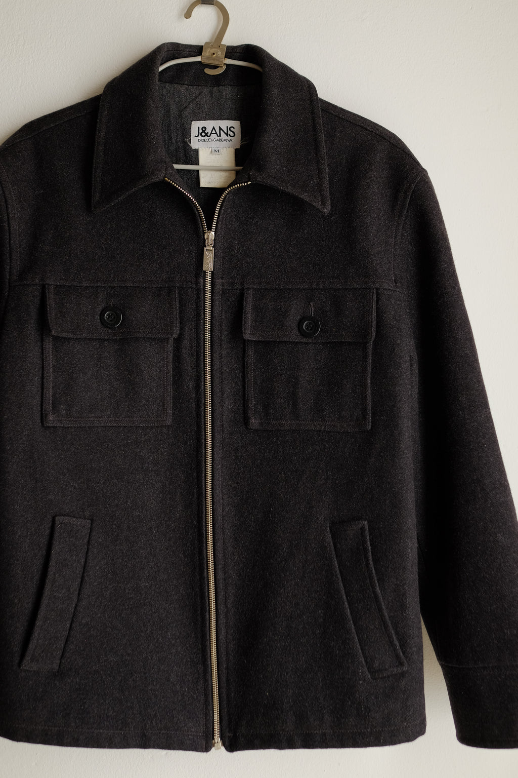 DOLCE AND GABBANA JACKET IN CHARCOAL GREY