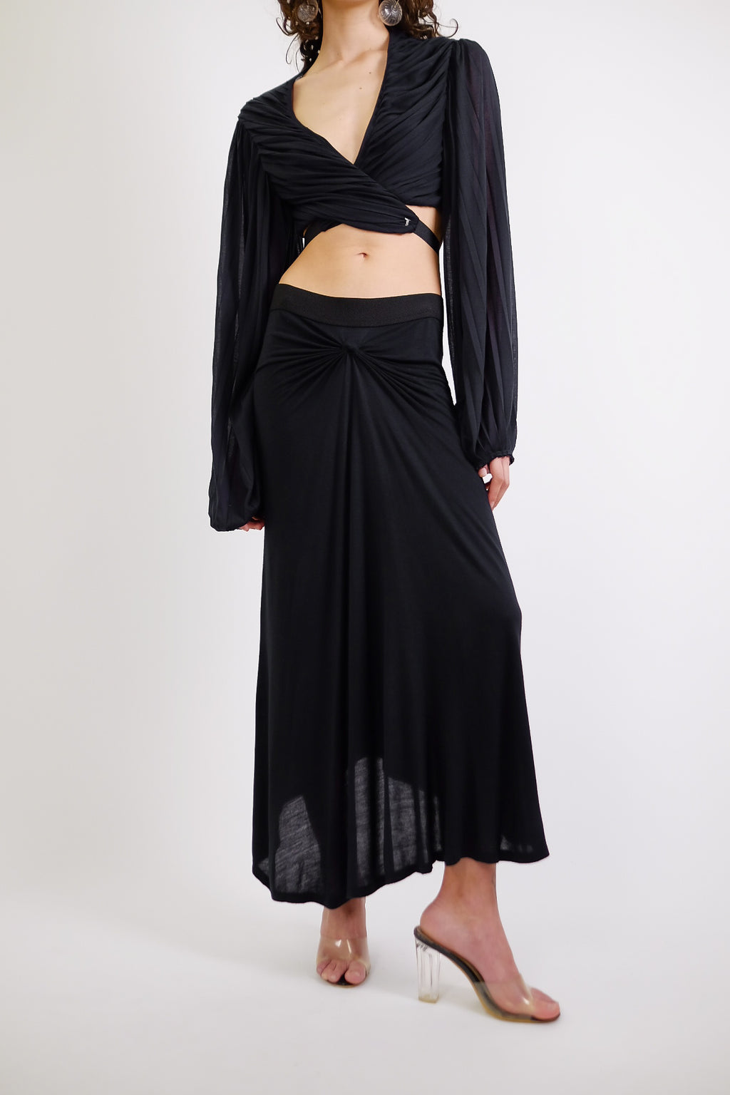 ARMANI JERSEY PINCH SKIRT