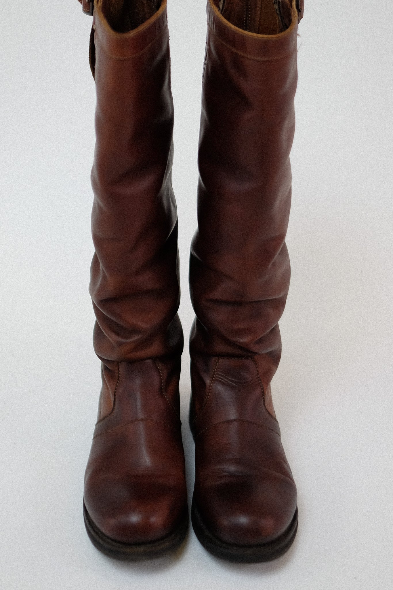 BIKKEMBERGS LEATHER BOOTS IN BROWN