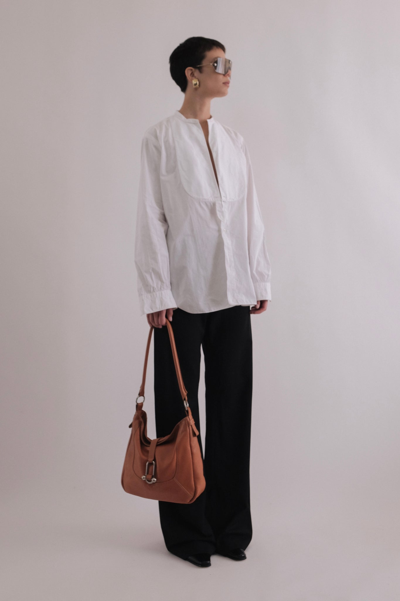 FURLA LEATHER BAG IN BURNT ORANGE