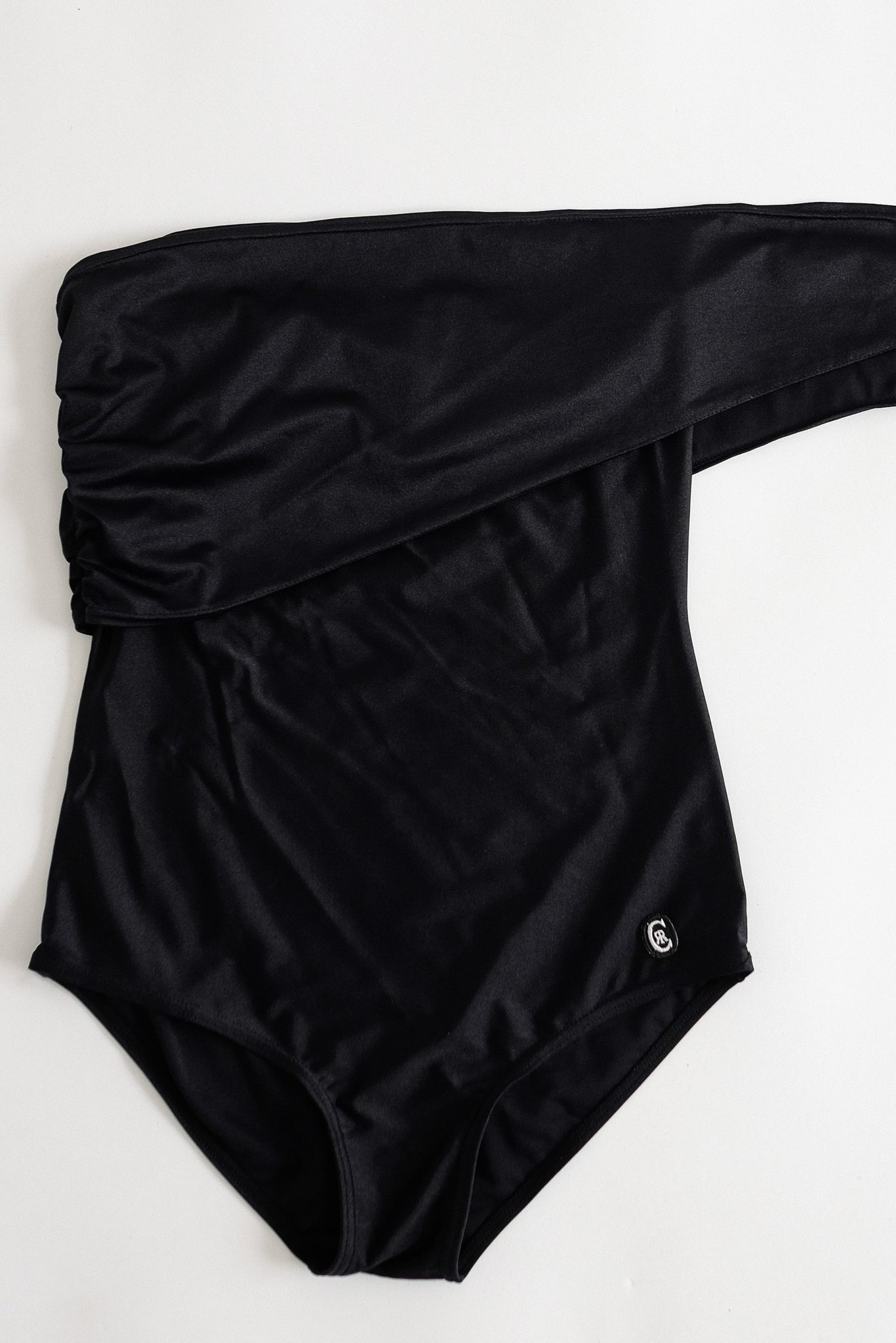 CERRUTI WRAP-TIE SWIMSUIT IN BLACK